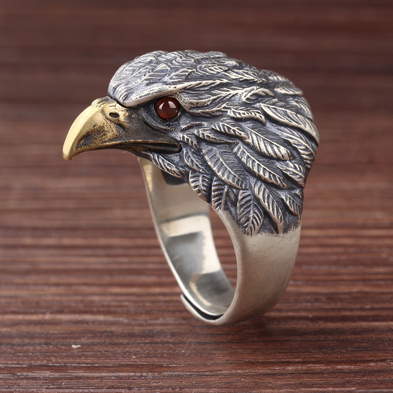 Men's Vintage Eagle Ring Domineering Opening Adjustable Ring