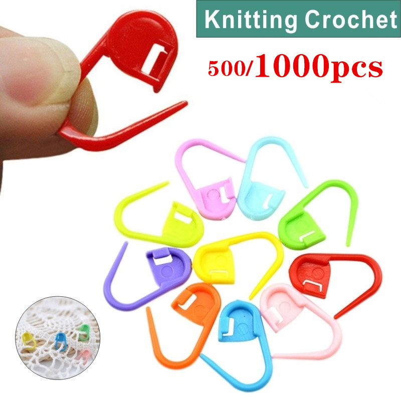 Mix Color Knitting Stitch Counter Crochet Locking Stitch Markers