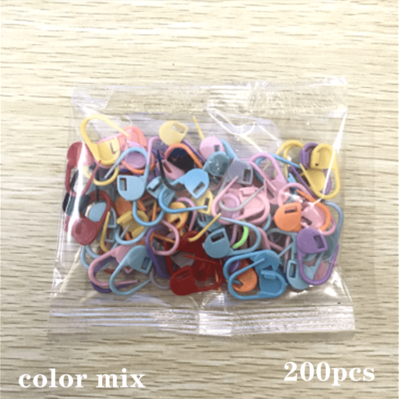 100 marcadores de punto de ganchillo para tejer de colores mixtos (100)