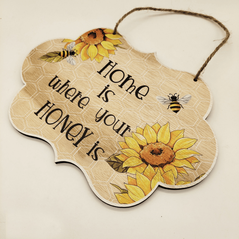 Wooden Bee Festival Decoration Pendant