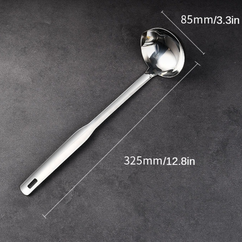 Oil Separator Spoon, 304 Stainless Steel Oil Separator Soup Ladle,  Household Fat Separator Spoon, Grease Separator Ladel, Hot Pot Oil Separator  Spoon, Oil Filter Spoon For Cooking, Serving Spoon For Soup Strainer
