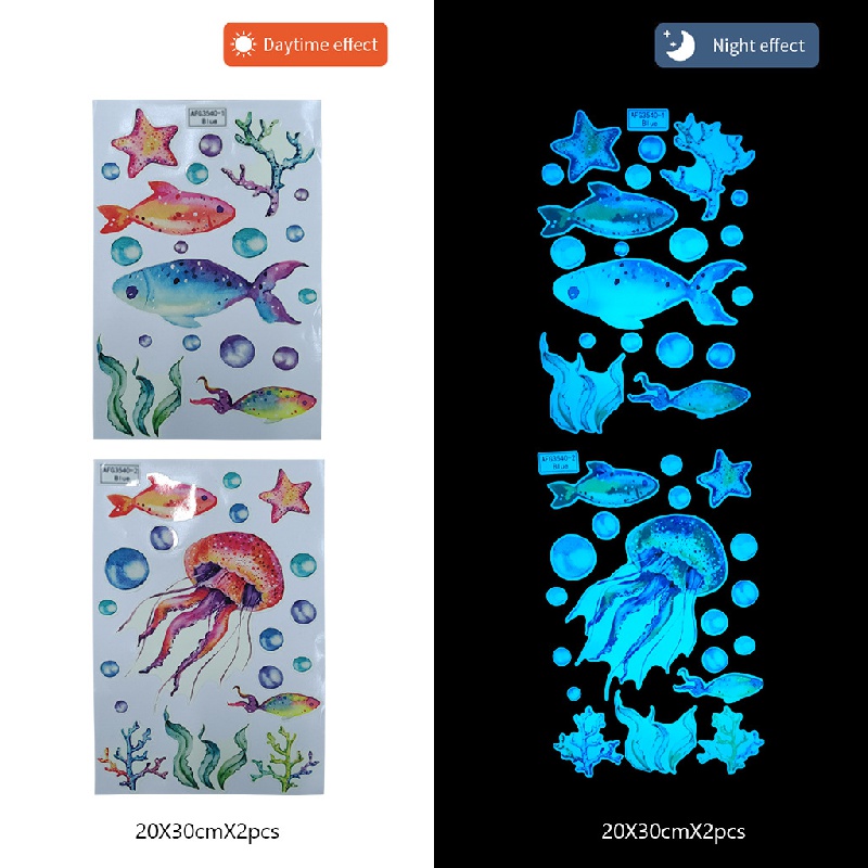 Sea Fish Theme Waterproof Stickers Stickers Rolls Self - Temu