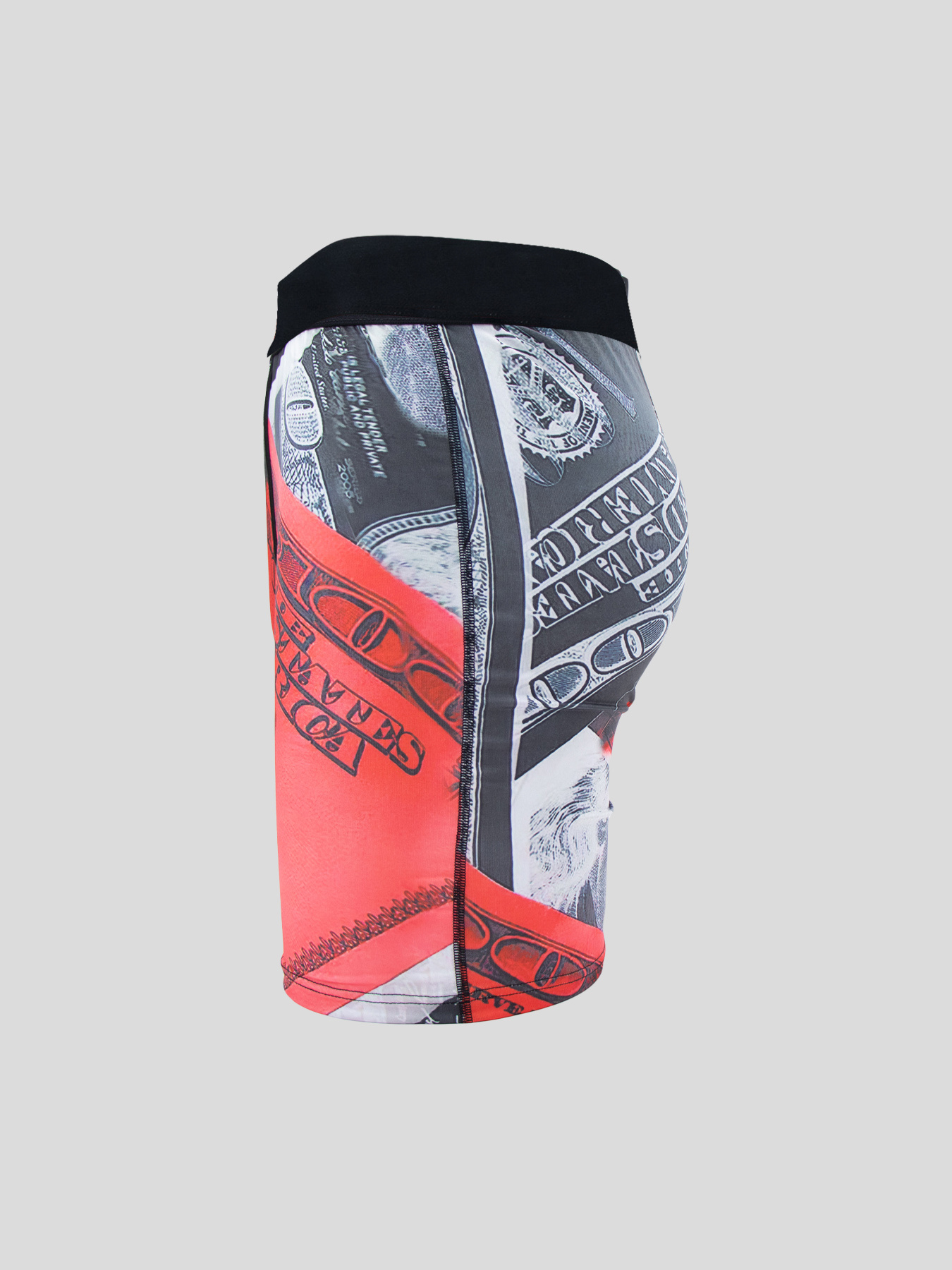 Men's Dollar Pattern Print Long Boxers Briefs Shorts - Temu Canada