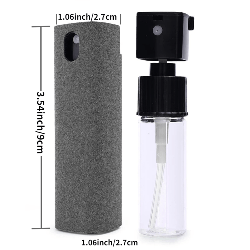 2 En 1 Botella Spray Limpiador Pantalla Microfibra Conjunto - Temu