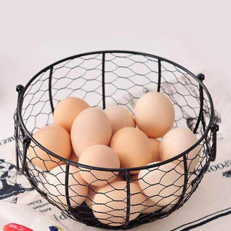 Heavy Duty Cast Iron Eggs Holder Egg Storage Tray Chicken Egg