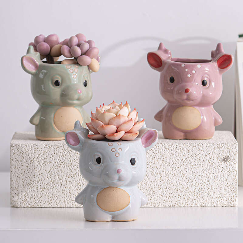 cute pink pig pot ceramic cookware