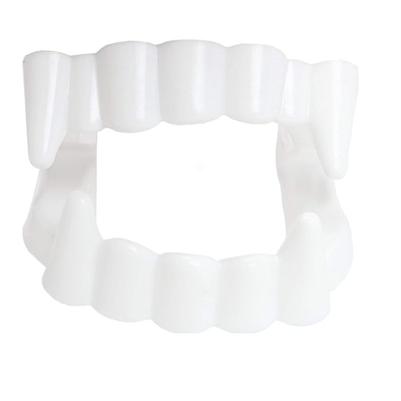 Colmillos de vampiro, Dientes de vampiro para Halloween, fiestas, cosplay,  accesorios de disfraces, accesorios de vampiro blancos, dientes falsos de  horror para Halloween, colm Saludable Crtynell NO