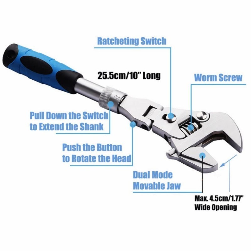 Torque Wrench Adjustable Ratchet Wrench 180 Degree - Temu
