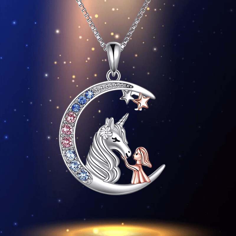 Lovely Cute Unicorn Pendant Necklace Little Girl's Jewelry Gift