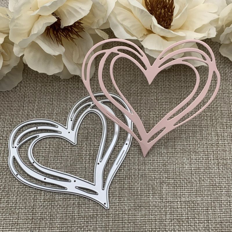 

1pc Heart Shape Decoration Metal Cutting Dies For Diy Scrapbooking Decorative Embossing Handcraft Die Cutting Template Mold