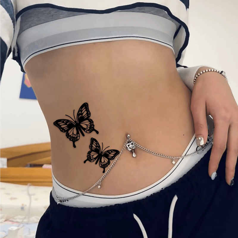 Schmetterlinge Temporäres Tattoo Fliegende Schmetterlinge Tattoo