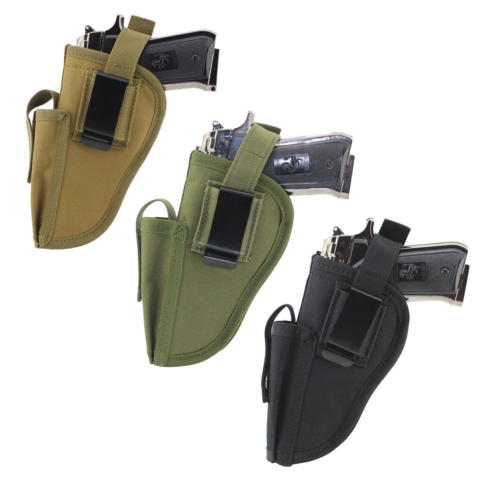 Cinturones de Servicio de Policía tácticos 10 en 1 con funda de pistola,  bolsa de linterna
