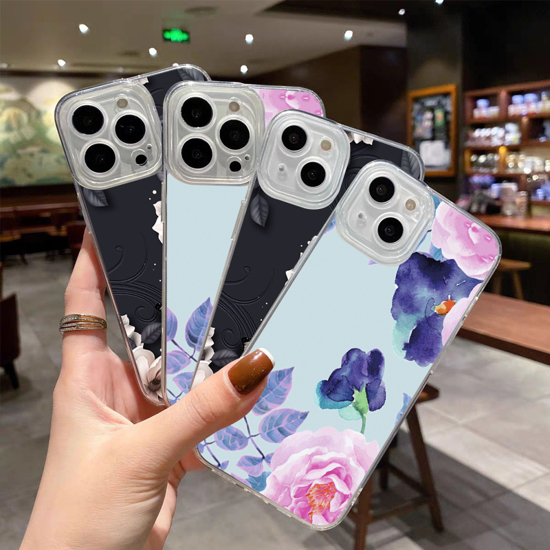  Clear Flower Phone Cases for iPhone 11 12 13 14 Pro