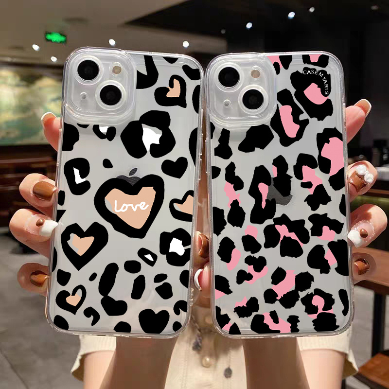 Cute Cartoon Animal Cat Clear Phone Case For iPhone 15 Pro Max 14 13 12 11  X XS XR 7 8 Plus Funny Transparent Soft Back Cover