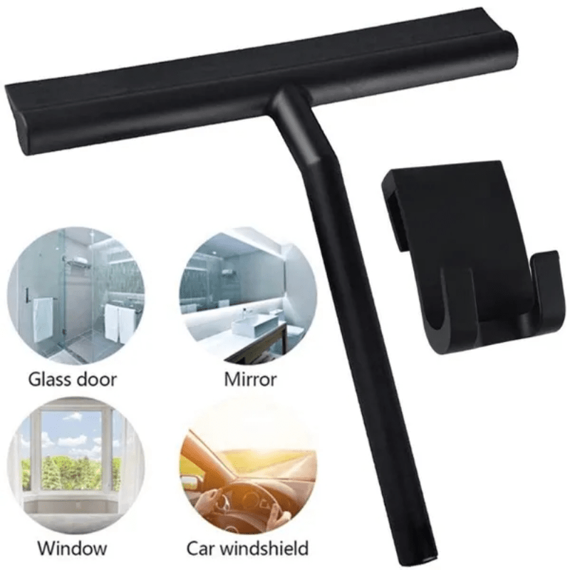 Shower Squeegee for Glass Doors Silicone Squeegee with Hook