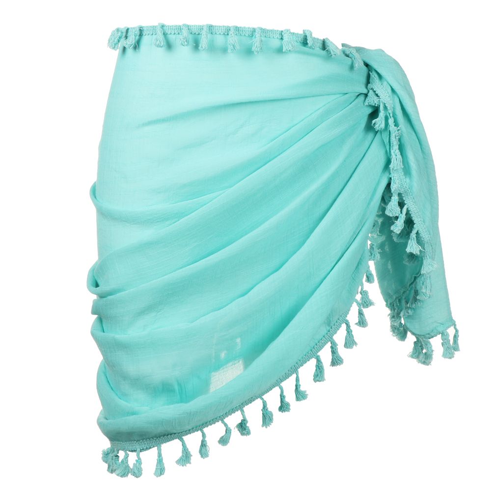 Sky Blue Beach Sarong Wrap, Men & Women