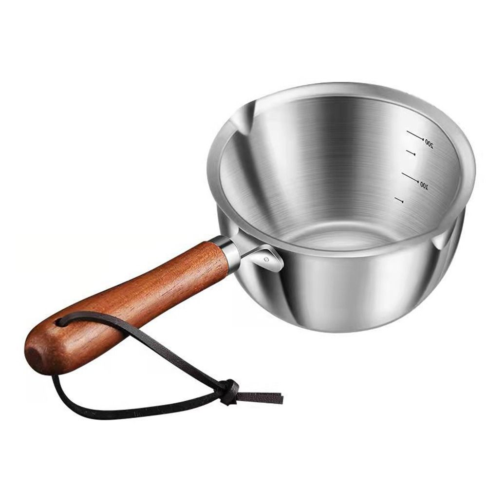  Milk Pot, Small Sauce Pan with Scale Stainless Steel