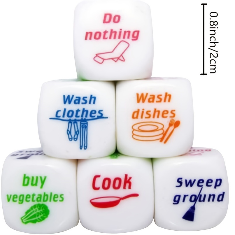 Housework Dice Game for Couples - Fun Gift for Holidays & Birthdays