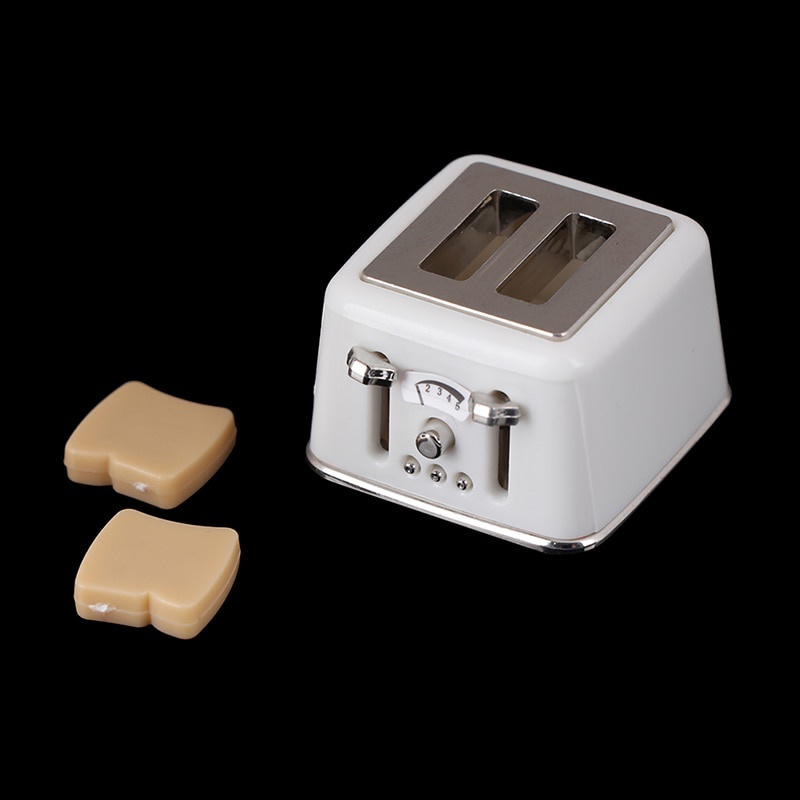 1:12 Scale Miniature Toaster Bread Dollhouse Food Kitchen Accessories 