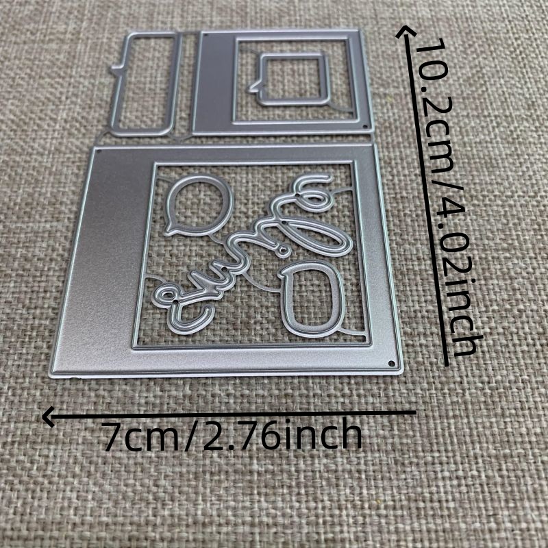 E-shop Foto-Nachrichtenrahmen Metall-Stanzformen für DIY-Scrapbooking, Dekorative Prägung, Handwerkliche Stanzschablone