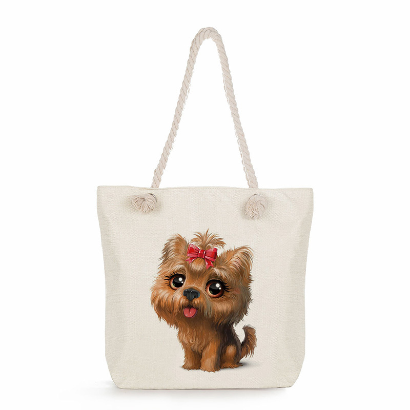  Tote Bag for Women - Reusable Grocery Shopping Bags with  Handles Cute Animal Dog Large Beach Tote Bag Work Bags Shoulder Bag Heavy  Duty Tote Bags for Groceries, Beach, Work 