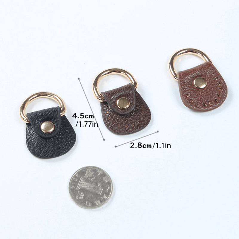 Diy Handmade Bag Straps Pu Leather Bag Buckle Metal Bag - Temu