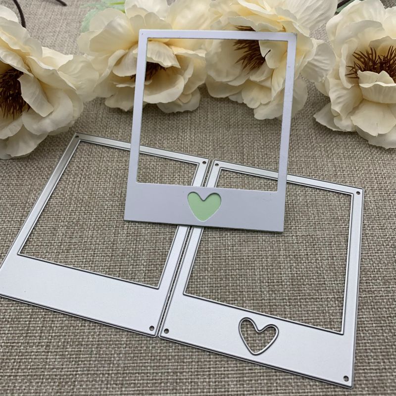 

1pc New Heart Love Photo Frame Metal Cutting Dies For Diy Scrapbooking Decorative Embossing Handcraft Die Cutting Template Mold