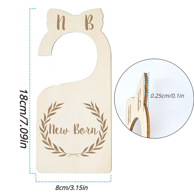 Wood Baby Closet Dividers, From Newborn To 24 Months Baby Clothes  Organizer, Nursery Baby Closet Hanger Organizers Decor For Baby Boys Or  Girls - Temu