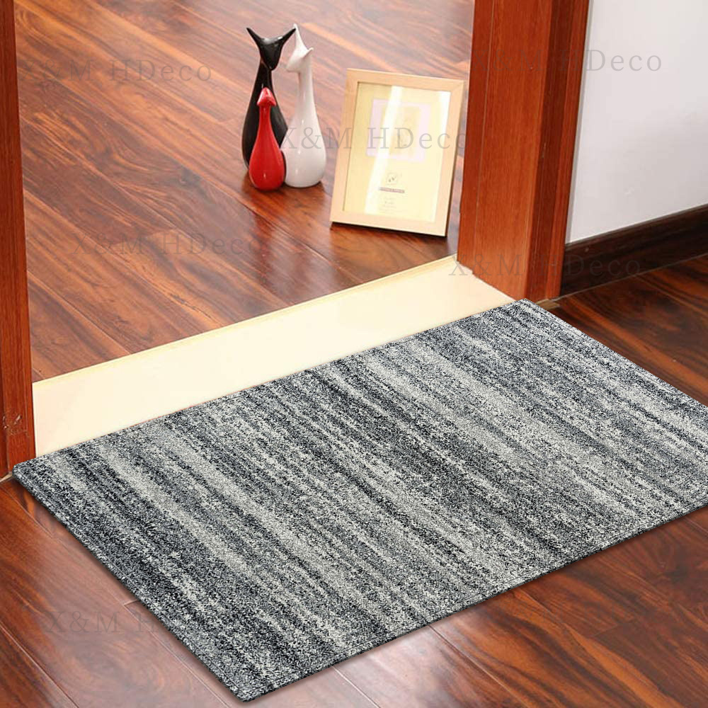 Contemporary Transitional Gray Runner Rug Non Skid Washable - Temu