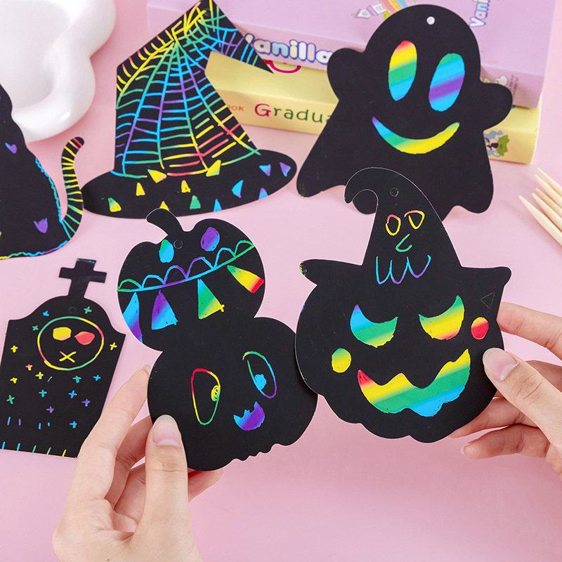 1 set di 12 segnalibri Scratch Art, kit per creare segnalibri arcobaleno  Magic Scratch, carta artigianale segnalibri DIY, bomboniere creative per  bambini, regali per studenti da insegnanti, riempitivi per sacchetti da  festa