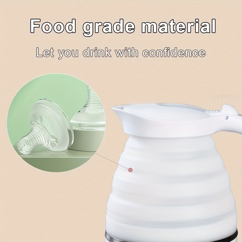 Travel Foldable Silicone Electric Kettle, 600 ml 
