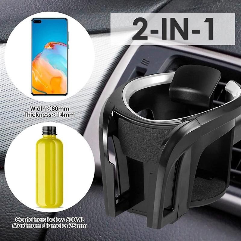 2 Pezzi Portabicchieri per Auto, Portabicchieri da Auto, Supporto per  Bocchette dell’Aria dell’auto, Portabicchieri per Ventilazione, per Termos  Tazza