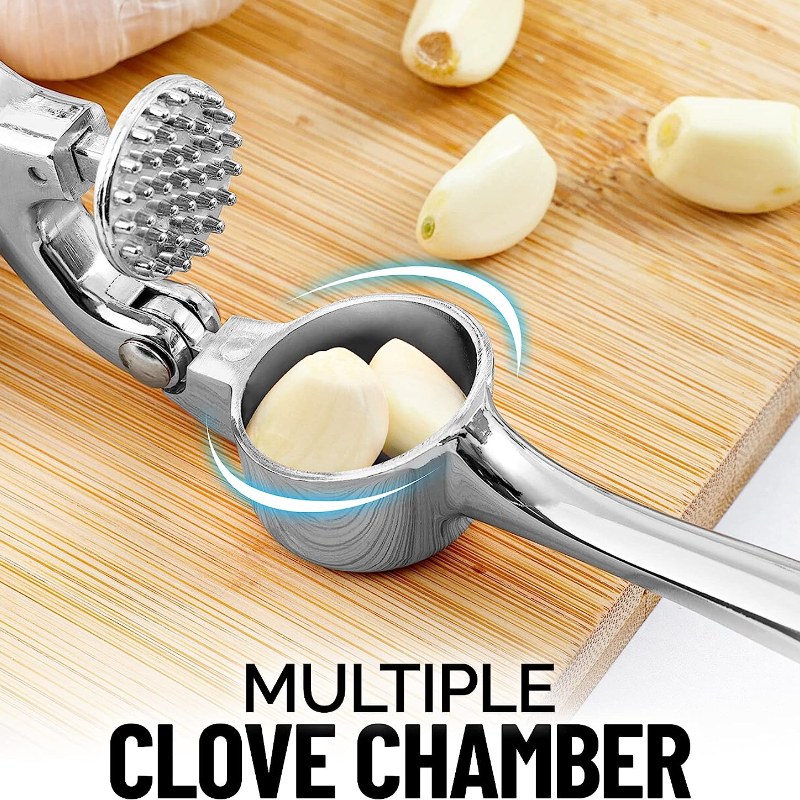 1pc Stainless Steel Garlic Press Mincer, Garlic Crusher, Masher, And Peeler  Kitchen Cooking Accessories