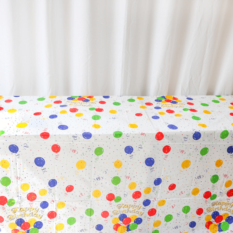 3pcs, Pastel Rainbow Tablecloths Disposable Tablecloth Waterproof Plastic  Table Cover Pastel Rainbow Party Decorations Pastel Party Supplies For