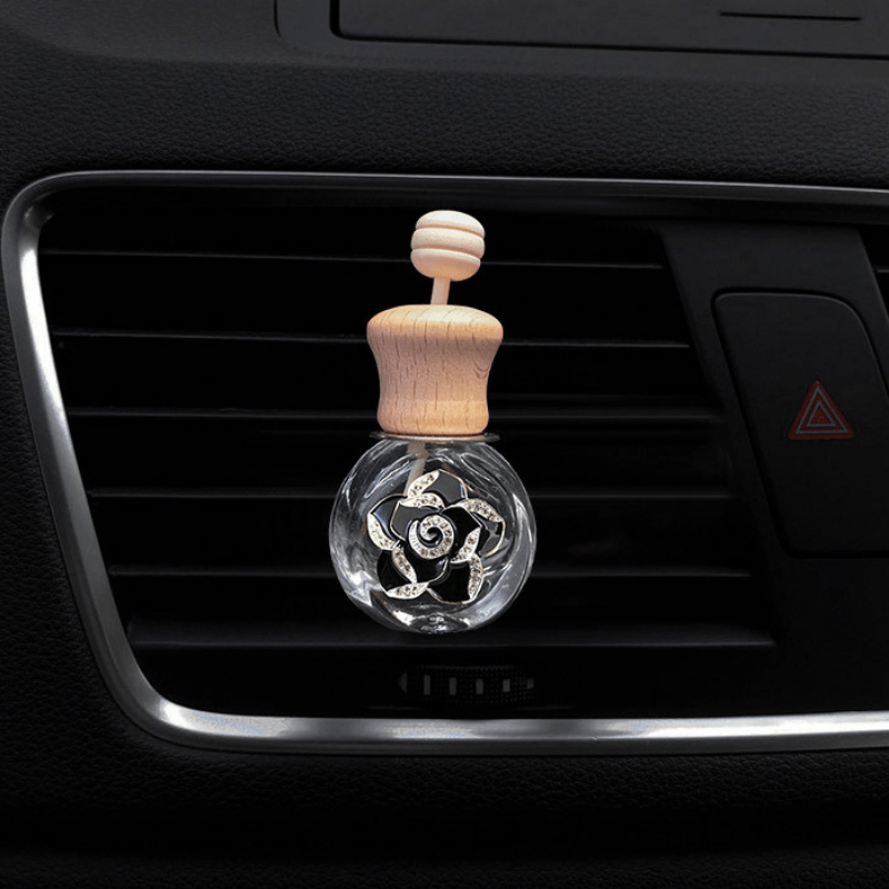 Car Air Freshener Aromatherapy Wooden Lid Bottle Car Luxury - Temu