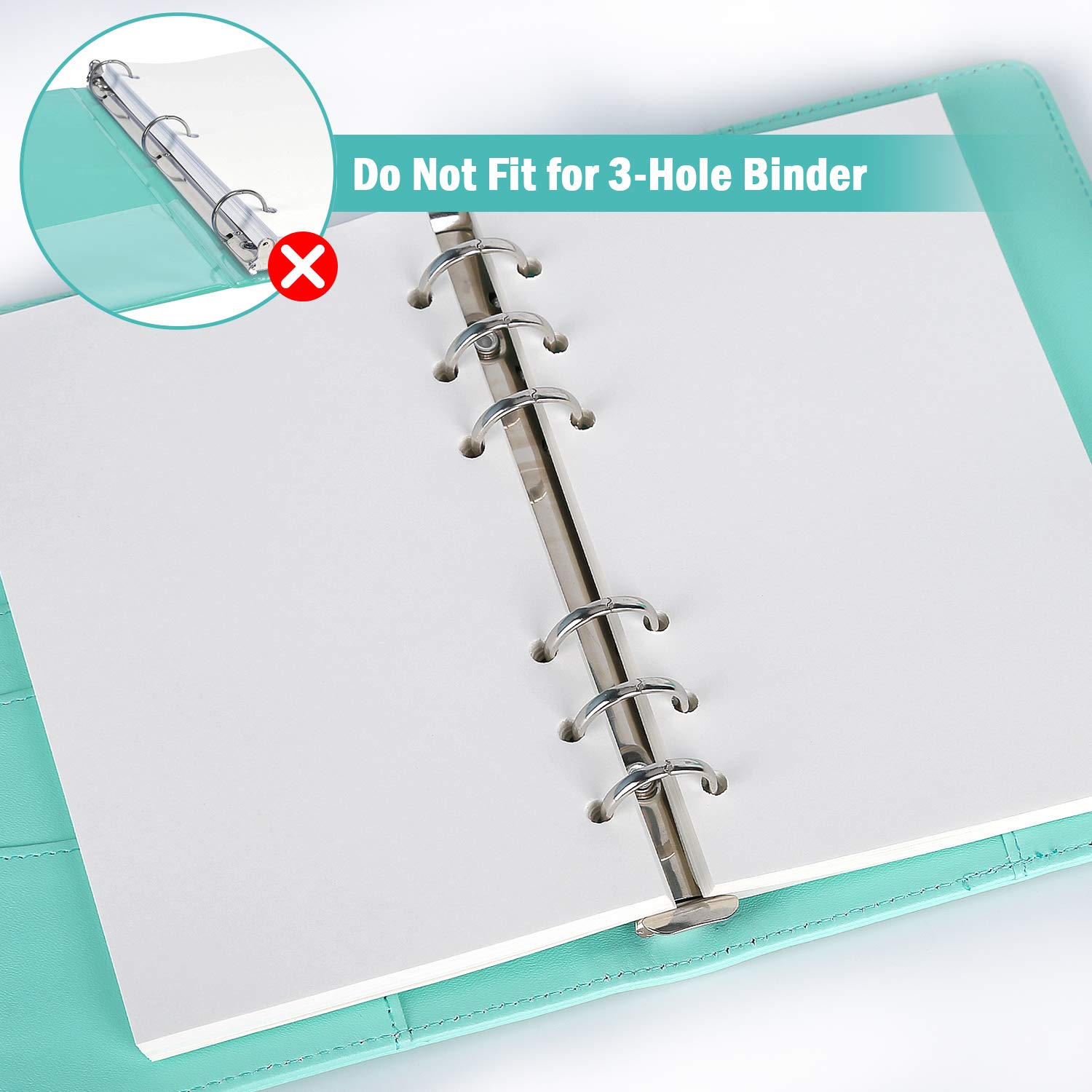 160pages A6 Refills Lined Paper, Personal Size, Lined Loose Leaf Paper,,  6-hole Punched For 6-ring Binders, 5 Colors - Temu