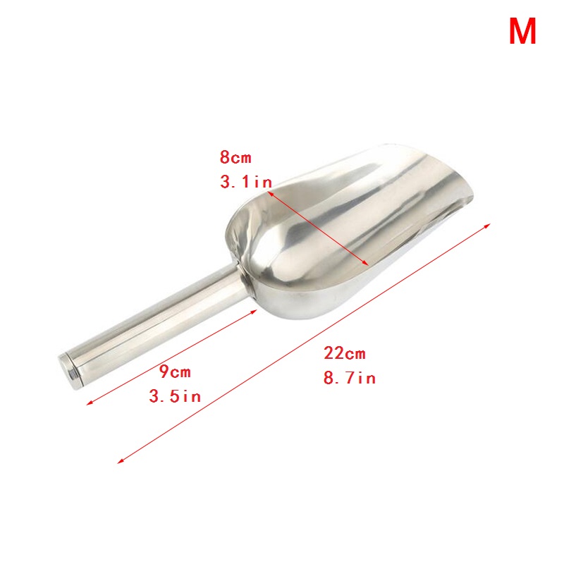 Stainless Steel Ice Scraper Food Buffet Candy Bar Scoops Shovel Kitchen  Gadgets And Accessories Tablespoon Sugar Scoop S Size