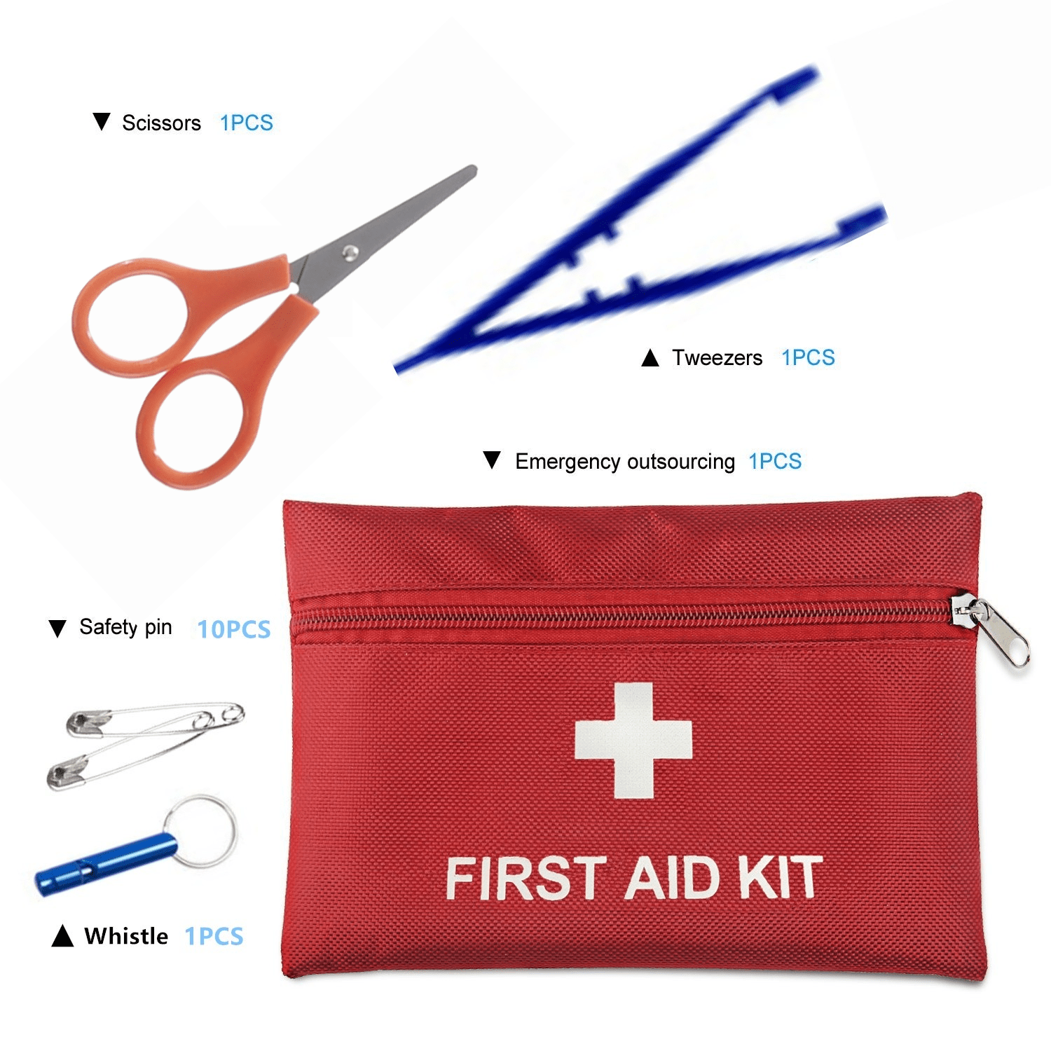 Kit de primeros auxilios para coche a prueba de agua pequeño, kit de  emergencia, camuflaje, 273 piezas, equipo de campamento para camping,  senderismo
