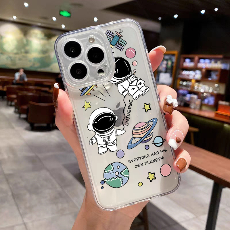 Iphone Cases Stickers For Clear Phone Case 2pcs Astronaut Sticker