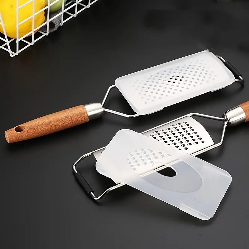 Grater, Cheese Grater, Stainless Steel Grater, Handheld Vegetable Grater,  Wooden Handle Non-slip Durable Grater, Multifunctional Vegetables Slicer,  Kitchen Tools, Kitchen Gadgets - Temu Germany