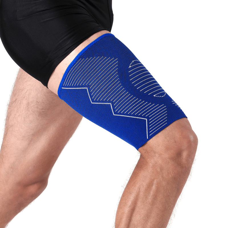Blue Sport Thigh Brace Compression Support For Sports - Temu Netherlands
