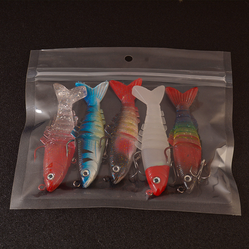 Multi Sections Artificial Fishing Lure Soft Bait Fishing - Temu