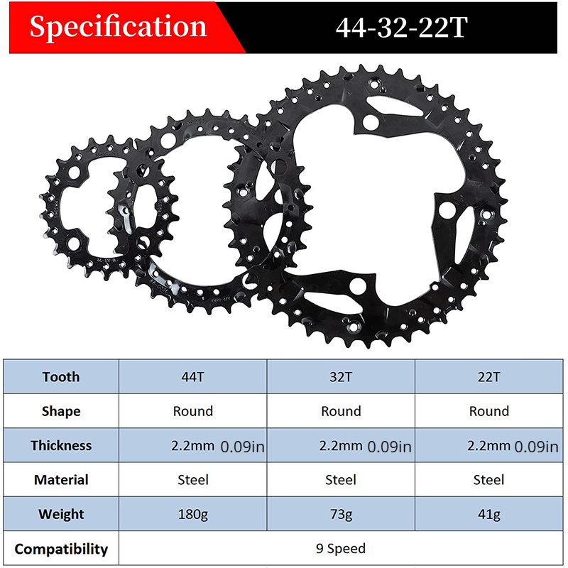 Mtb triple crankset online 9 speed