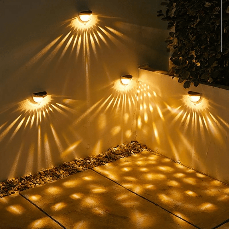 Applique murale LED solaire pour éclairage d'extérieur