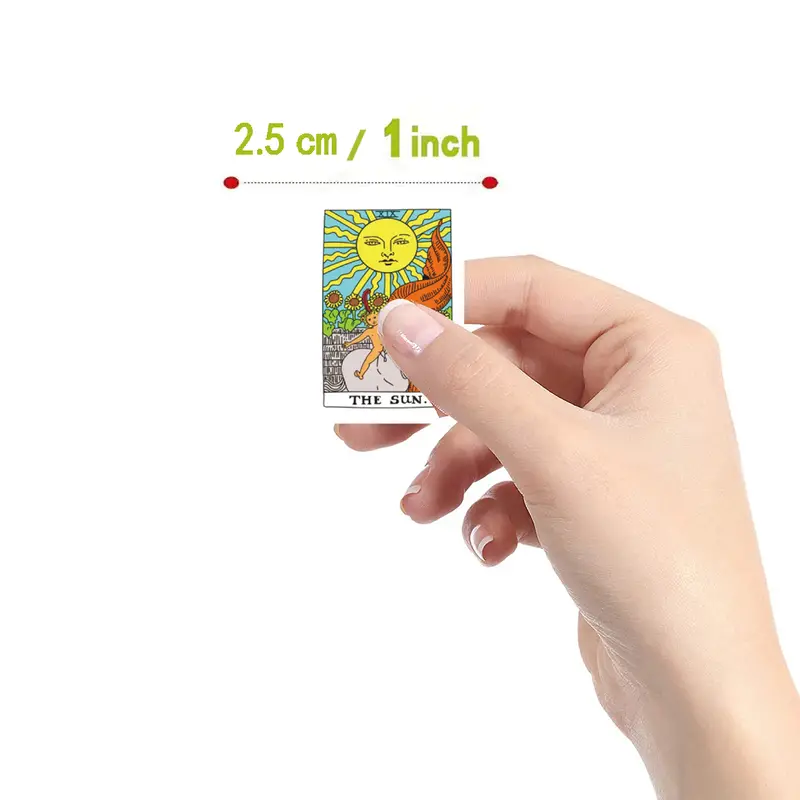 Tarot Cards Round Self adhesive Label Stickers Paper - Temu