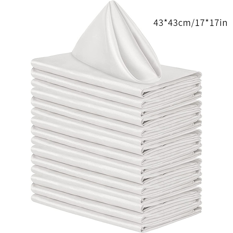 Square Napkins Solid Color Hotel Restaurant Banquet - Temu