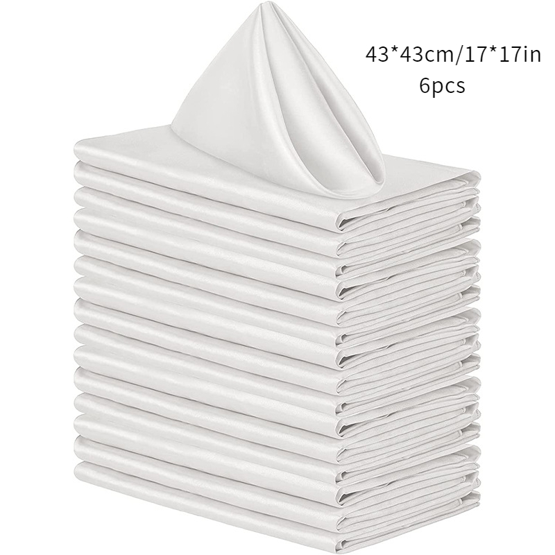 Square Napkins Solid Color Hotel Restaurant Banquet - Temu