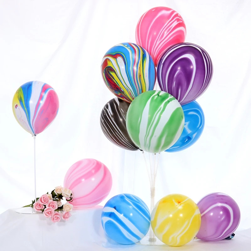 Tie Dye Balloons Colorful Pastel Rainbow Swirl Marble Agate - Temu