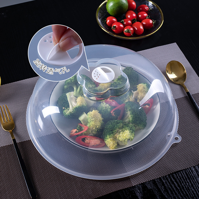 1pc Microwave Safe Cover, Heat Insulation Vegetable Cover, Plastic Food  Cover, Heat Resistant Food, Universal Hot Plate