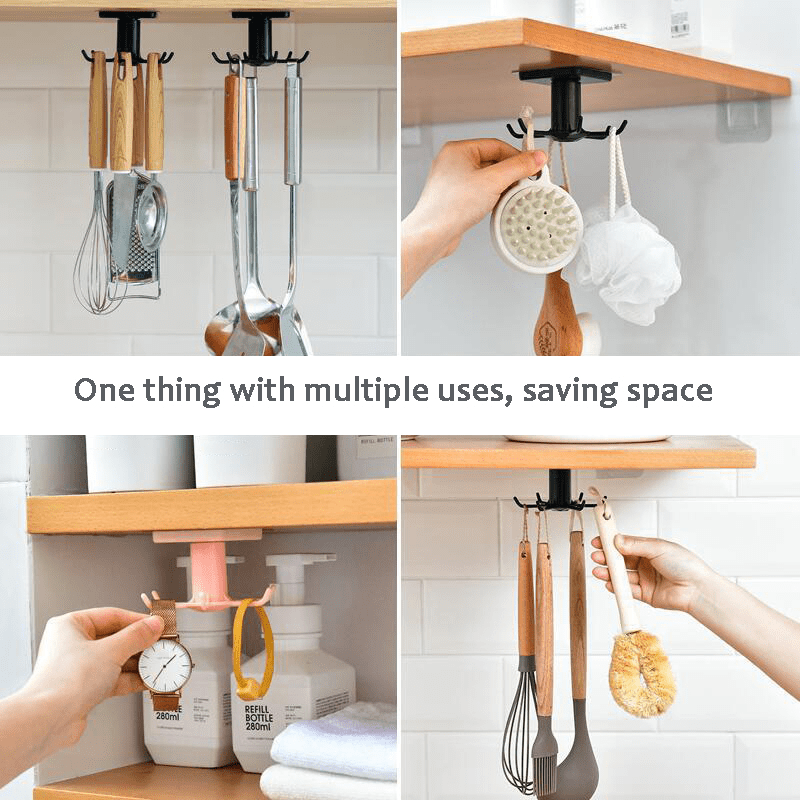 Kitchen Hook Multi-Purpose Hooks 360 Degrees Rotated Rotatable